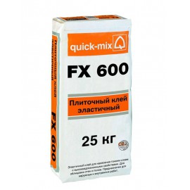 Изображение плиточный клей эластичный  fx 600 quick-mix 25 кг