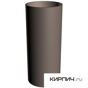 Изображение труба lux, пвх, цвет шоколад, 3 м.