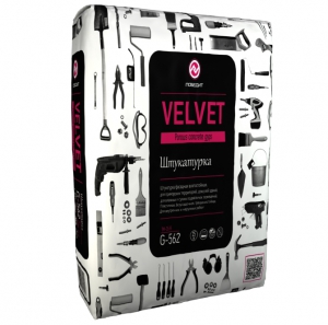 Изображение штукатурка гипсовая  победит  velvet g-562 светло-серый 30 кг