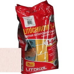 Изображение затирка цементная litokol litochrom 1-6 c.70 светло-розовая 5 кг