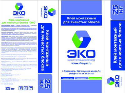 Изображение клей для блоков block эко пмд 25 кг
