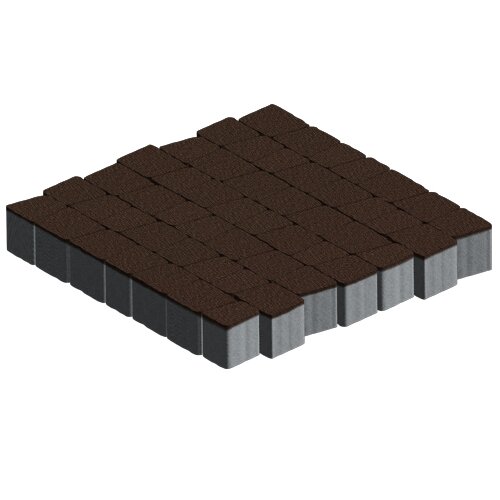Изображение тротуарная плитка steinrus аттика коричневый, native, 60 мм