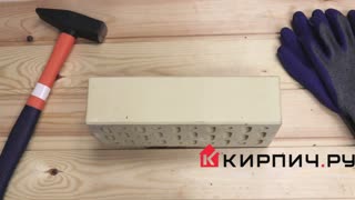 Кирпич облицовочный слоновая кость одинарный гладкий Терекс – 3