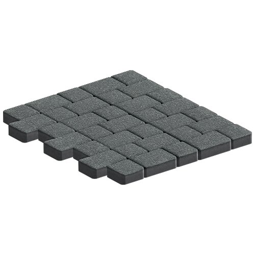 Изображение тротуарная плитка steinrus инсбрук альт дуо серый, native, 60 мм