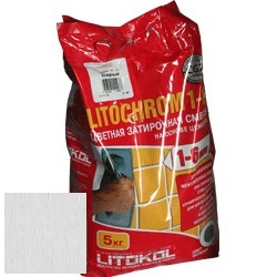Изображение затирка цементная litokol litochrom 1-6 c.20 светло-серая 5 кг
