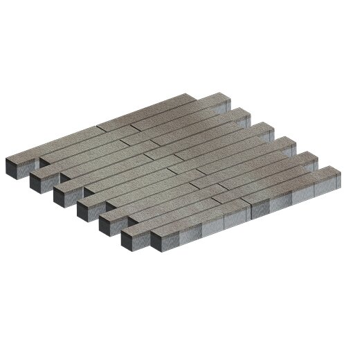 Изображение тротуарная плитка steinrus кроссбар хэви лонг colormix оливин, native, 100 мм