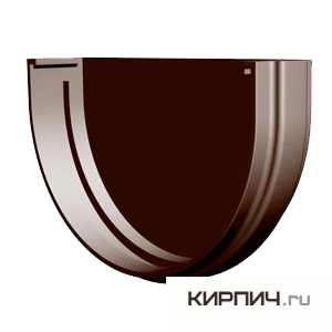 Заглушка желоба STANDART, ПВХ, цвет шоколад – 1