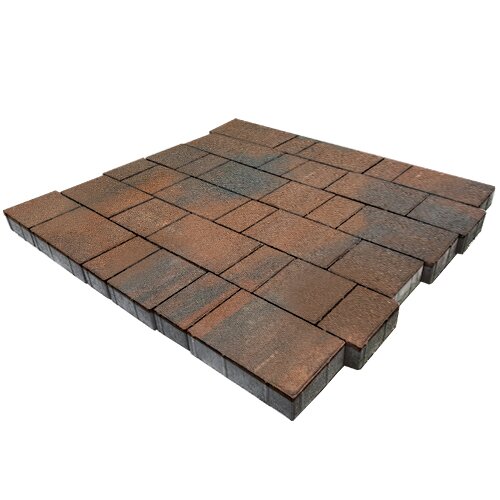 Изображение тротуарная плитка steinrus бельпассо colormix штайнрус, гладкая, 40 мм