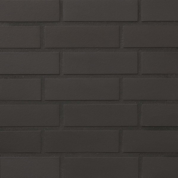 Плитка фасадная клинкерная Stroeher KERAVETTE CHROMATIC и FLAME 330 DF8 ngraphit гладкая неглазурованная, 240x52x8 – 1