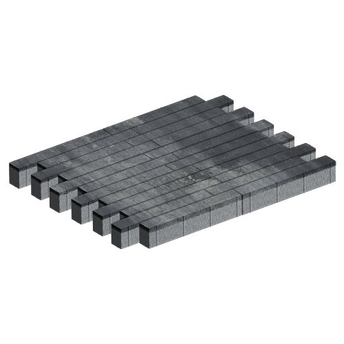 Изображение тротуарная плитка steinrus кроссбар хэви colormix актау, гладкая, 100 мм