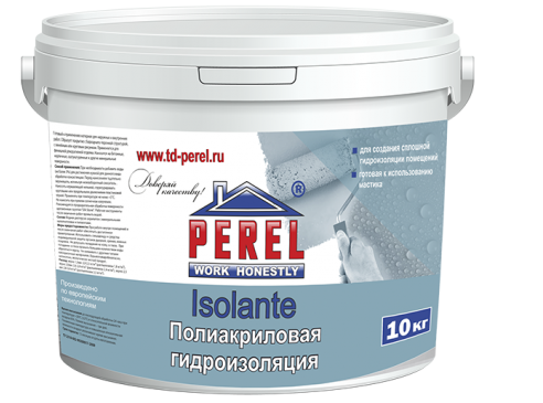 Изображение isolante мастика для сплошлой гидроизоляции perel 14 кг