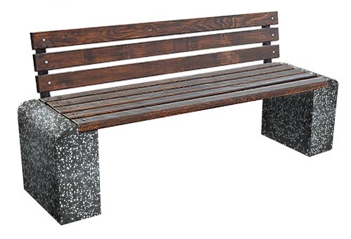 Изображение лавка steinrus new city back черный лайт glance
