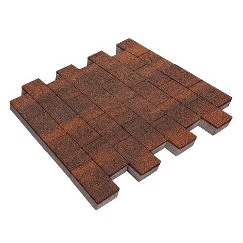 Изображение тротуарная плитка steinrus бельпассо медио colormix брук, native, 80 мм