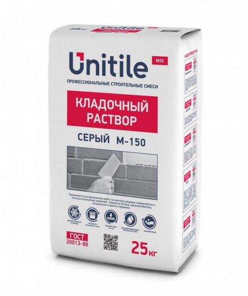 Изображение кладочный раствор серый unitile 25 кг