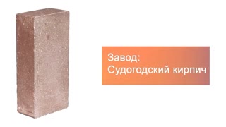 Кирпич гиперпрессованный одинарный М-250 коричневый гладкий  – 9