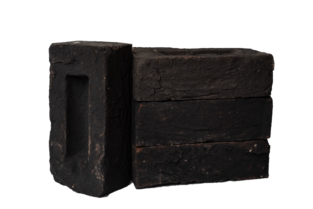 Кирпич ручной формовки Baksteen Гамма чёрная 210х100х65 – 1