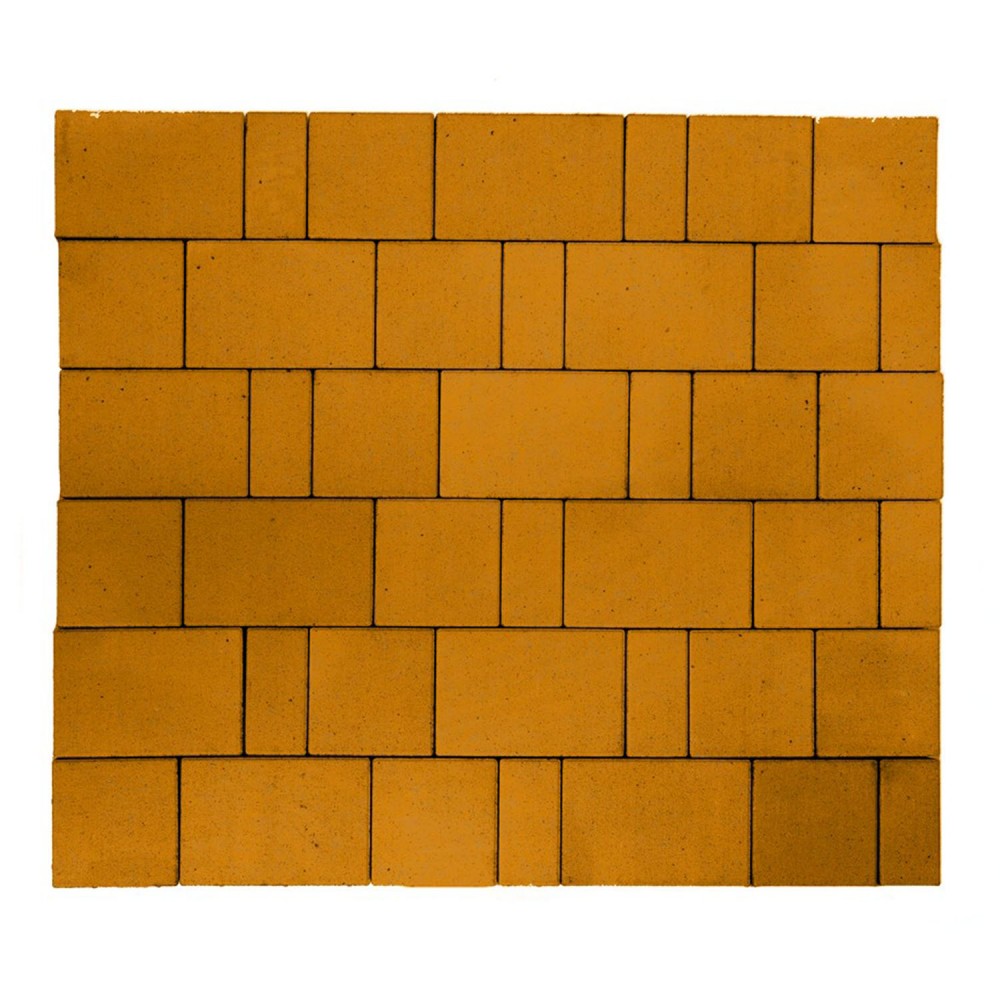 Изображение тротуарная плитка 342 мз серия "старый город" 260/160*160/160*160/100*80 оранжевый