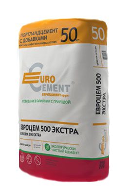 Изображение цемент евроцемент  м-500  экстра д-20 50 кг