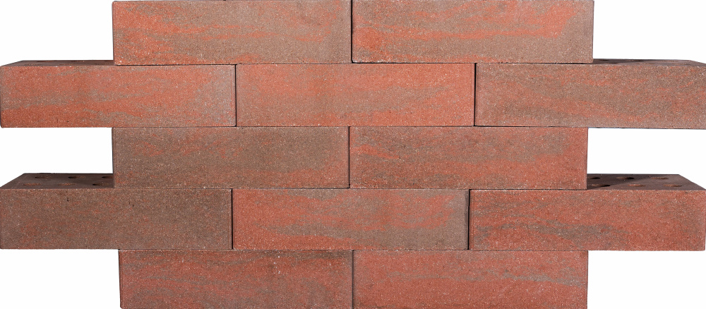 Кирпич гиперпрессованный одинарный Терракотовый Обсидиан гладкий СПК – 1