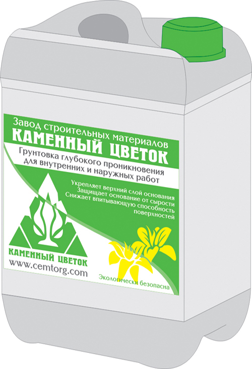 Изображение грунтовка каменный цветок глубокого проникновения каменный цветок 10 л