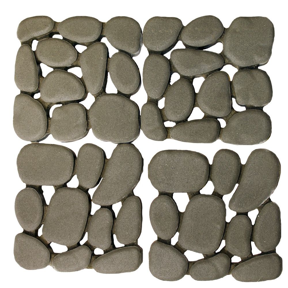 Тротуарная плитка Грин Галет наборная 80мм Серый – 1