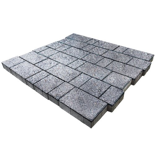 Изображение тротуарная плитка steinrus bergamo ладога, backwash, 40 мм