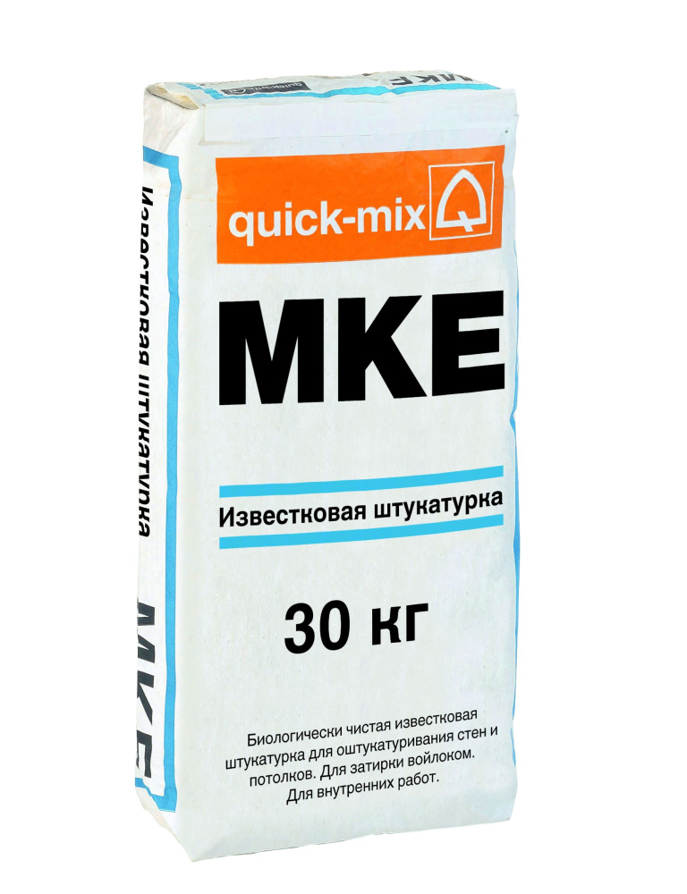 Штукатурка известковая quick-mix MKE серый 30 кг – 1