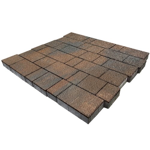 Изображение тротуарная плитка steinrus новый город рид colormix штайнрус, native, 80 мм
