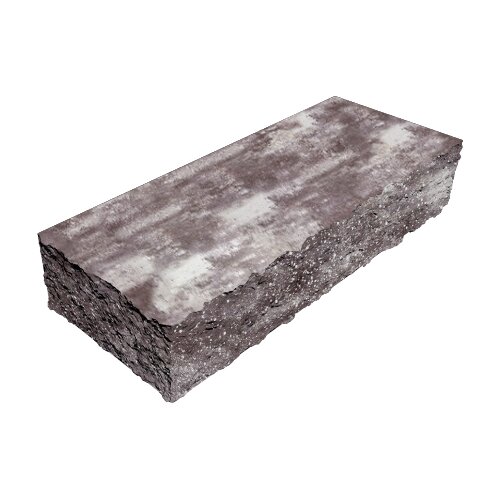 Ступень Steinrus левая, Colormix Браун, 950х380х180 – 1