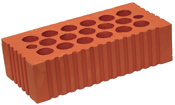 Кирпич строительный щелевой одинарный М-150 рифленый Каширский кирпич – 1