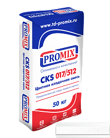 Изображение 0400 цветной кладочный раствор cks 512 promix белый 50 кг