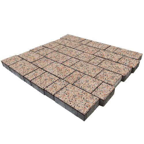 Изображение тротуарная плитка steinrus бельпассо корунд, backwash, 60 мм