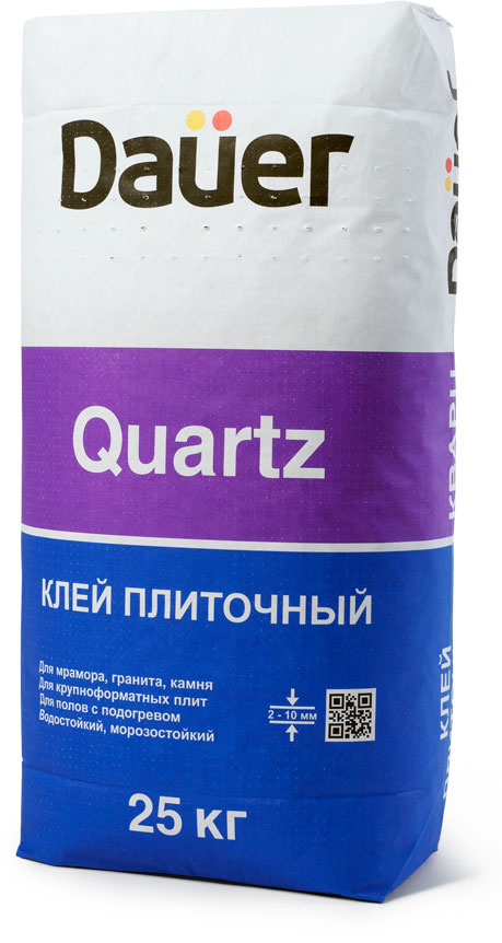 Плиточный клей для керамогранита и декор.камня Quartz DAUER 25 кг – 1