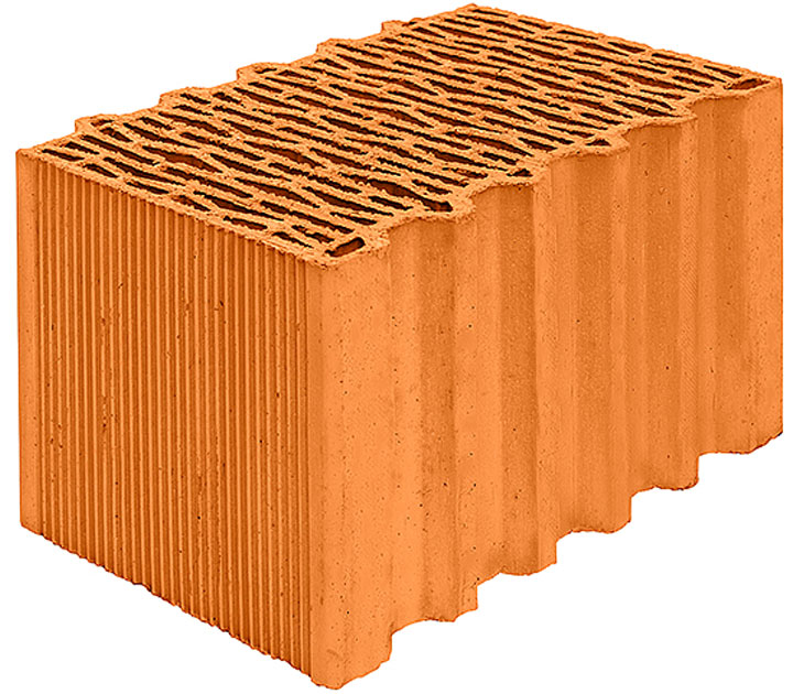 Камень керамический поризованный Porotherm 38 Thermo 10,67 НФ 380х250х219  – 1