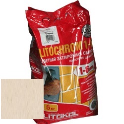 Изображение затирка цементная litokol litochrom 1-6 c.60 бежевая/багамы 5 кг
