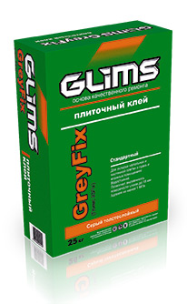 Изображение клей плиточный универсальный водостойкий glims greyfix 25 кг