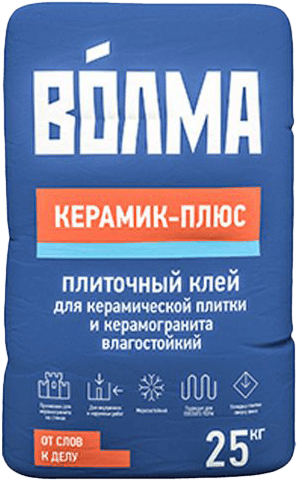 Изображение клей для плитки "керамик плюс" волма 25 кг