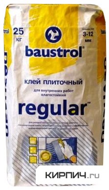 Клей плиточный влагостойкий REGULAR Baustrol 25 кг – 1