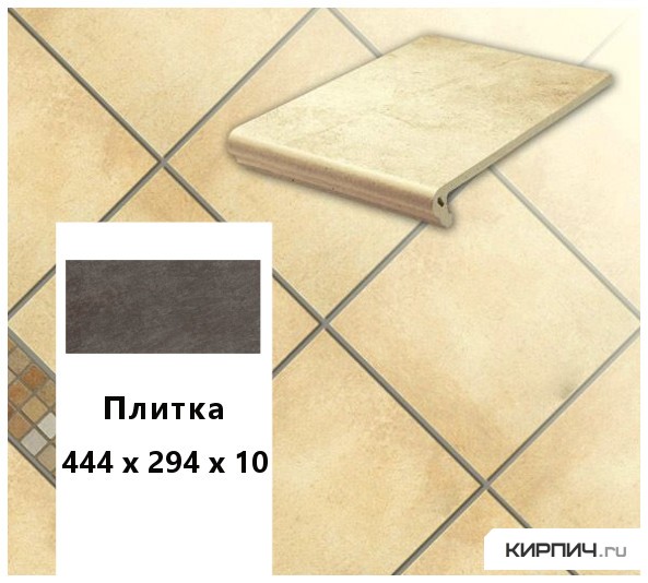Изображение клинкерная напольная плитка  stroeher keraplatte aera 722 paglio, 444x294x10