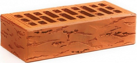 Кирпич облицовочный красный одинарный Руст УС Воротынск – 1