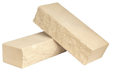 Кирпич гиперпрессованный одинарный М-250 слоновая кость рустированный ложок  – 5