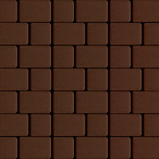 Тротуарная плитка Steinrus Инсбрук Альт Дуо коричневый, гладкая, 60 мм – 2