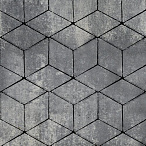 Тротуарная плитка Steinrus Полярная звезда ColorMix Актау, гладкая, 80 мм – 2