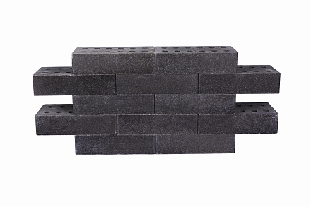 Кирпич гиперпрессованный одинарный Черный Оникс гладкий СПК – 5