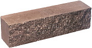 Кирпич гиперпрессованный брусок М-250 терракот рустированный ложок  – 1