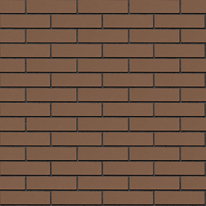 Кирпич облицовочный Темно-коричневый одинарный гладкий ЖКЗ – 3