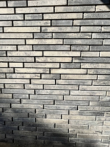 Кирпич гиперпрессованный ригельный Серый Обсидиан гладкий СПК – 13