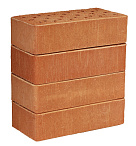 Кирпич строительный полнотелый с тех.пустотами одинарный М-150 гладкий НЗКМ – 6