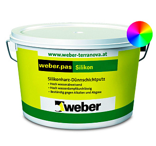 Штукатурка силиконовая Weber Pas Silikon Шуба 2 мм 25 кг – 1
