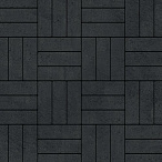 Тротуарная плитка Steinrus Паркет черный, гладкая, 60 мм – 2